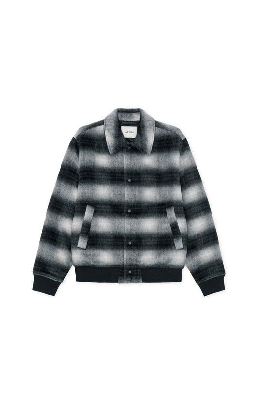 Shadow Check Varsity Jacket