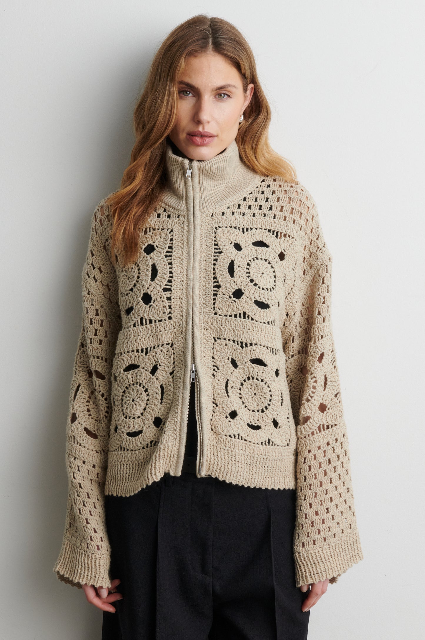 Cardigan CROSETTE knit cardigan
