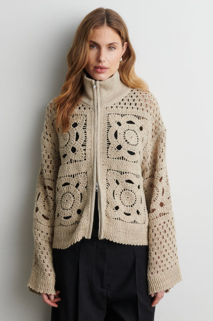 Cardigan CROSETTE knit cardigan