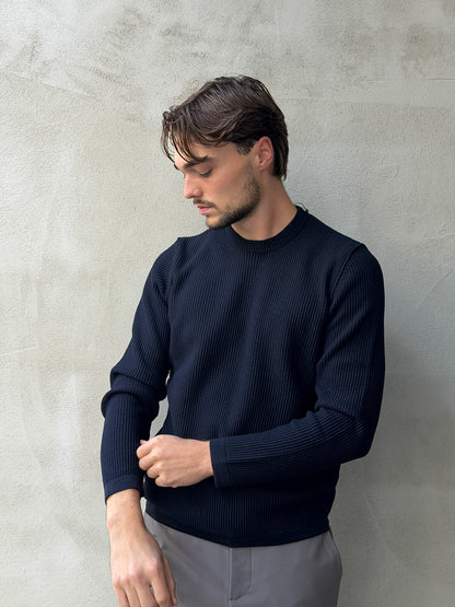 Pullover Crewneck Structured
