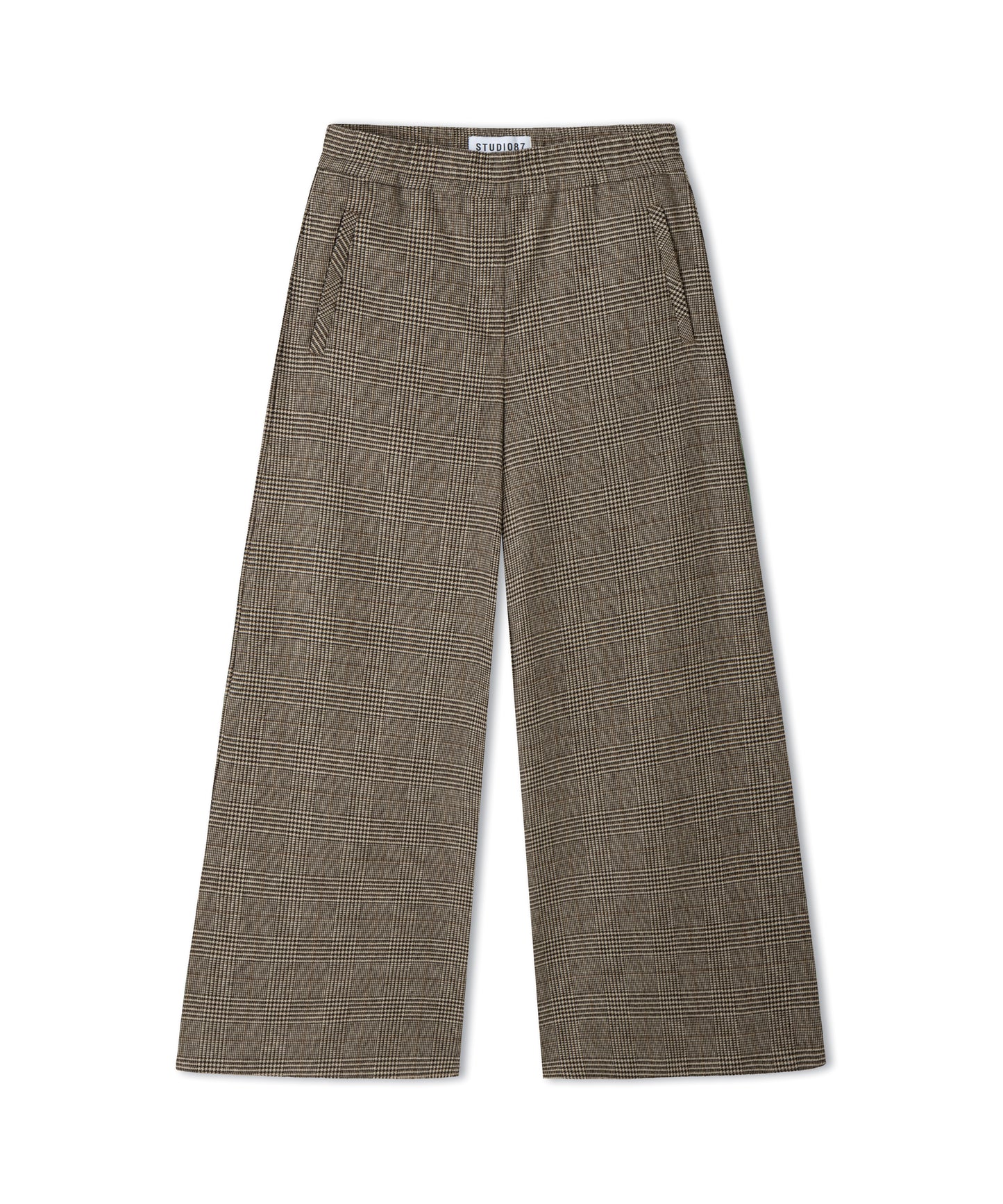 Hose STUDIO87 Aveline glencheck wool mix