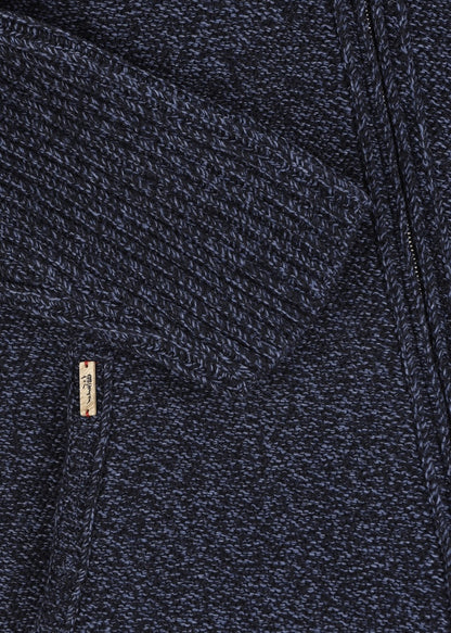 Strickjacke mit abnehmbarer Loden-Kapuze LUWALLACE