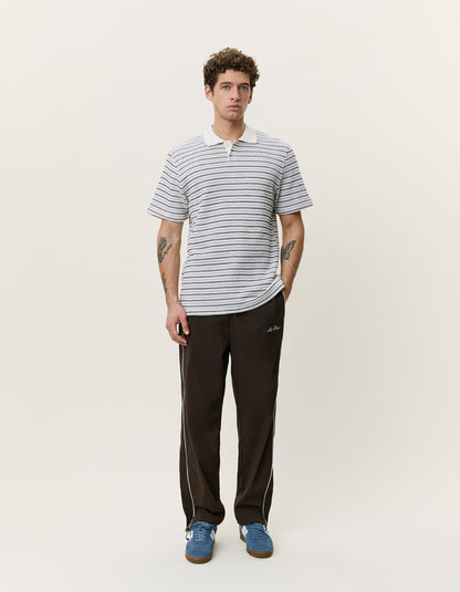 knitted Stripe Polo