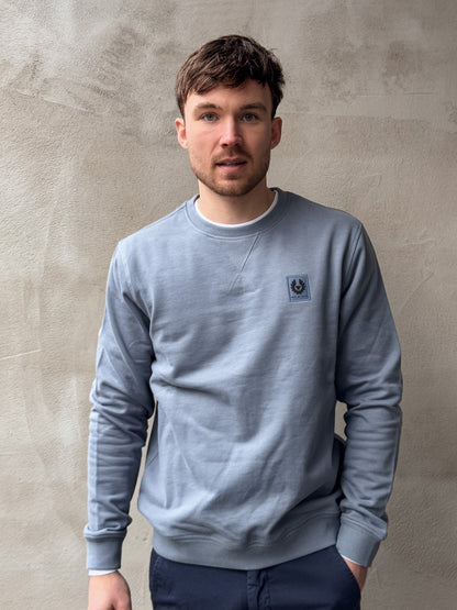 Sweatshirt Crew Neck ais Baumwollfleece