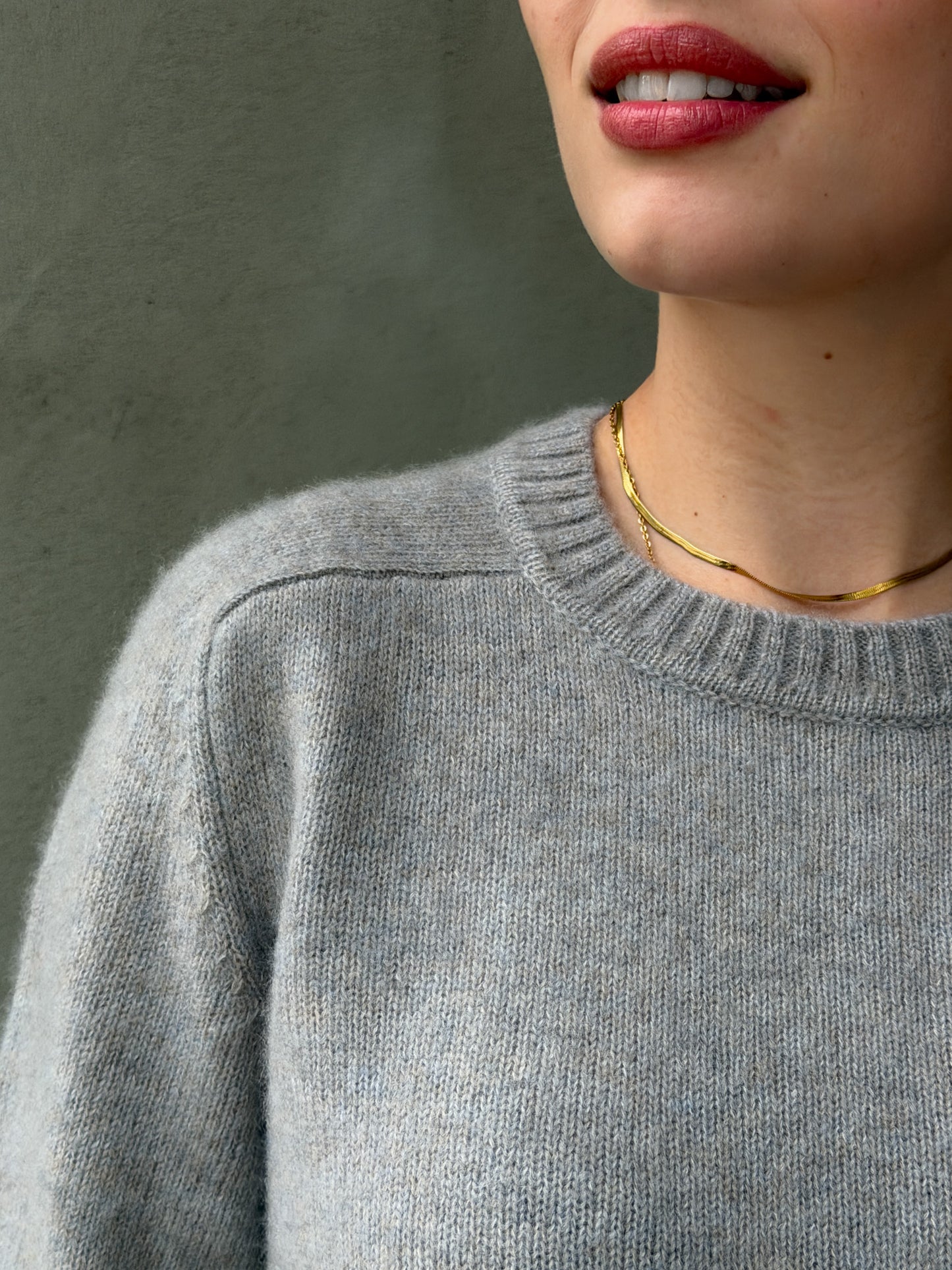 Pullover R-neck 58%Ca41%Co