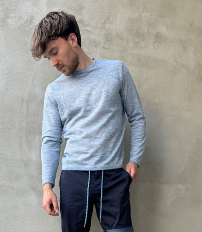 Pullover mit Leinen und Baumwolle