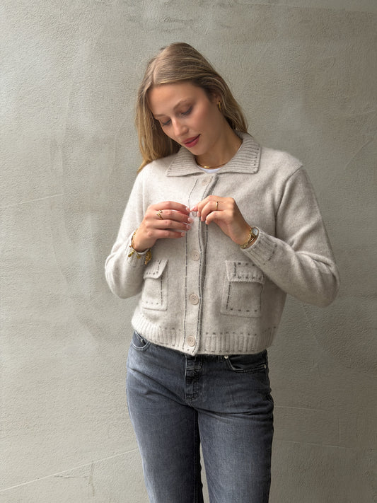 Cardigan Polo-Collar