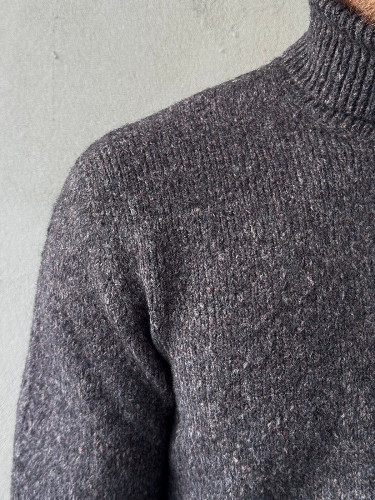 PHIL PETTER Nahtlos gestrickter Tweed-Pullover - 3D Technologie mit Alpaka und Merino
