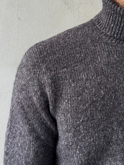 PHIL PETTER Nahtlos gestrickter Tweed-Pullover - 3D Technologie mit Alpaka und Merino