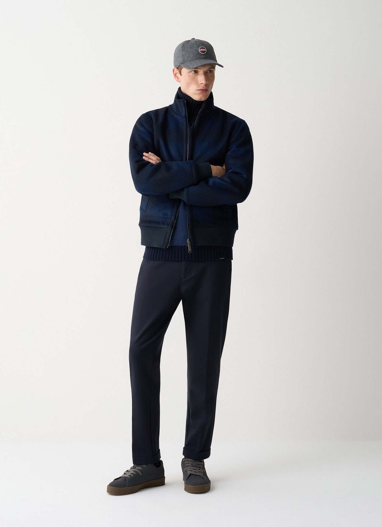 Wende Bomber-Jacke aus Wolle