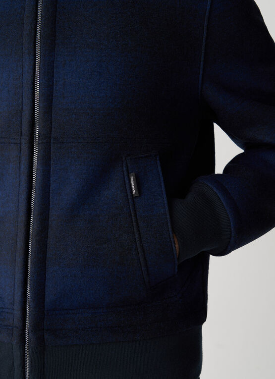 Wende Bomber-Jacke aus Wolle