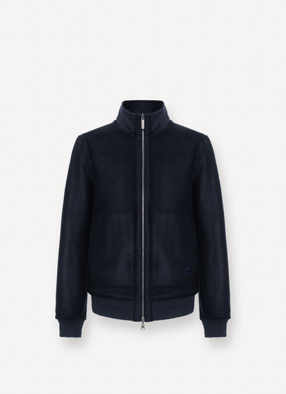 Wende Bomber-Jacke aus Wolle