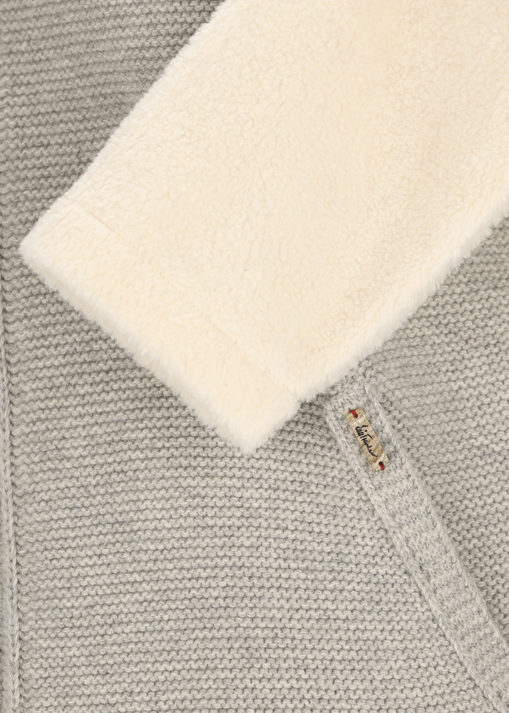 Strickjacke im Materialmix LUWALLACE