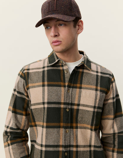Overshirt Check Flannel Shirt