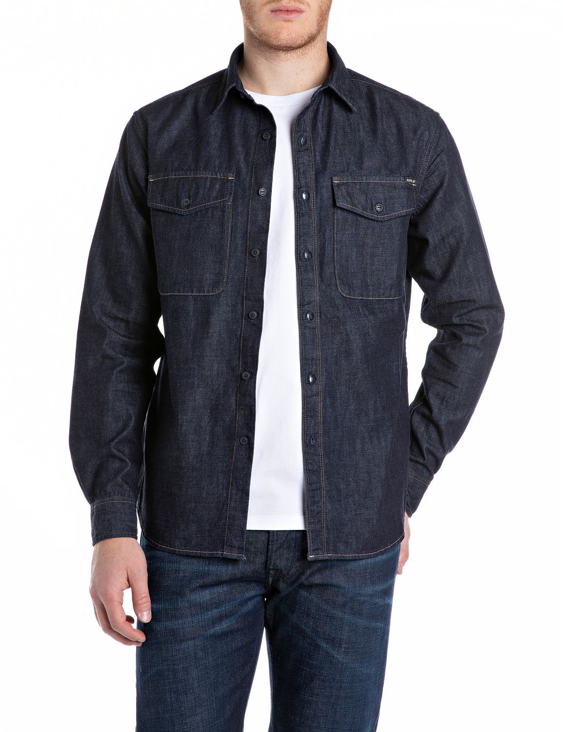 REPLAY Jeanshemd Indigo