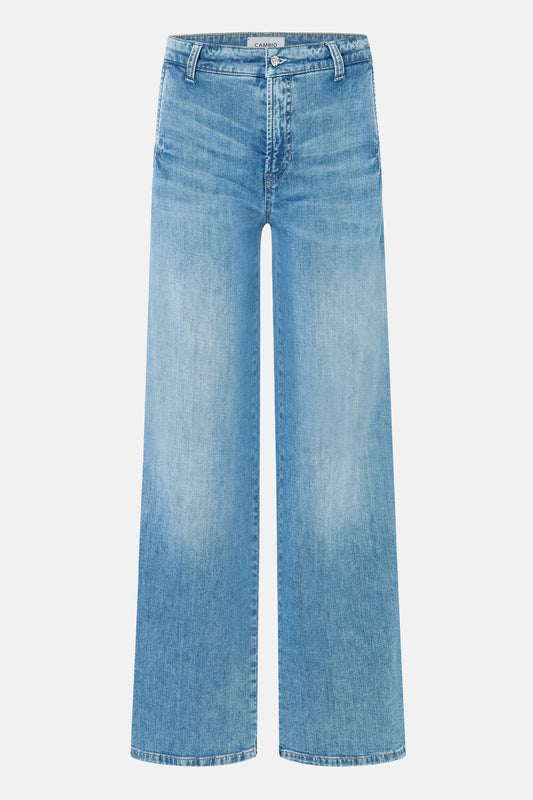 Wide Leg Jeans mit weichem Griff und lässiger A-Shape