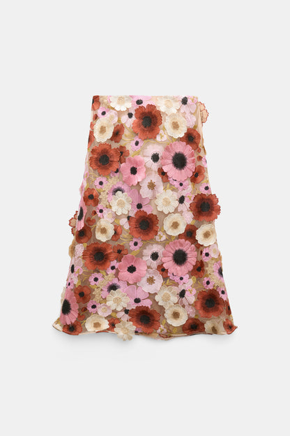 Blooming Mido Skirt multi Flower