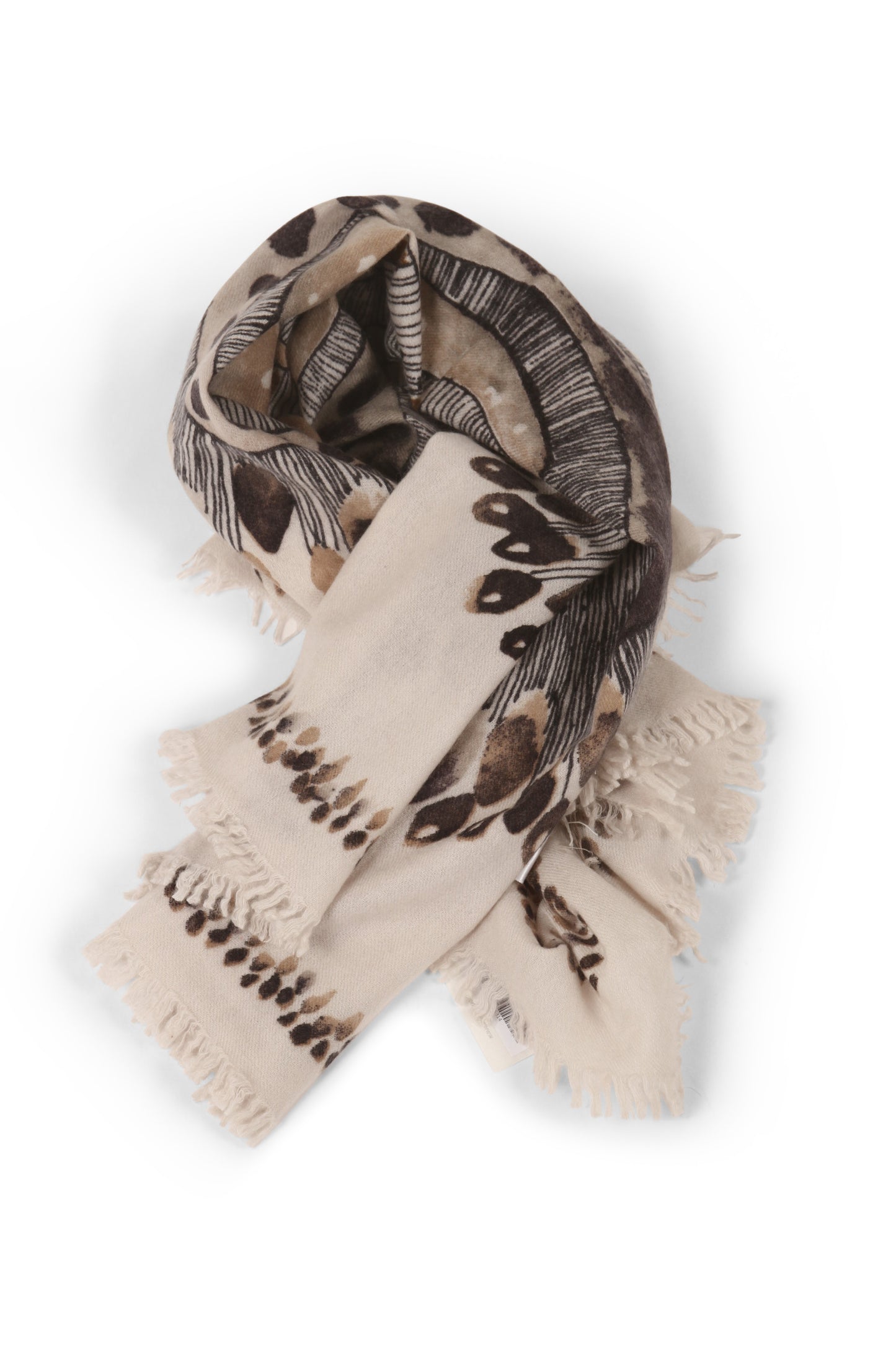 Scarf fantasy print woven 90x90