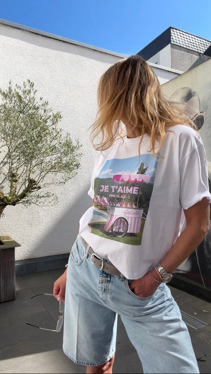 T-Shirt Crop digital JETA Eiswagen