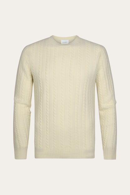 Zopfstrick-Pullover Crew neck