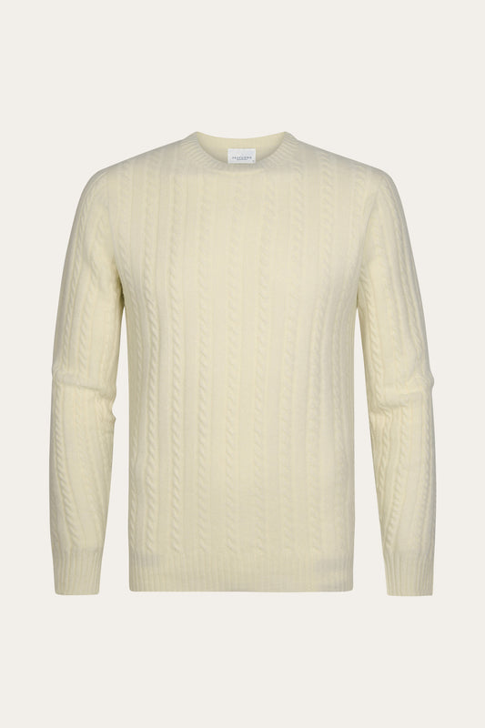 Zopfstrick-Pullover Crew neck