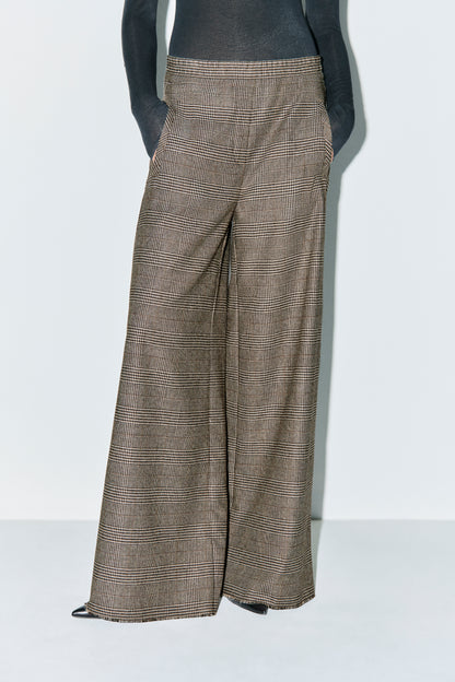 Hose STUDIO87 Aveline glencheck wool mix
