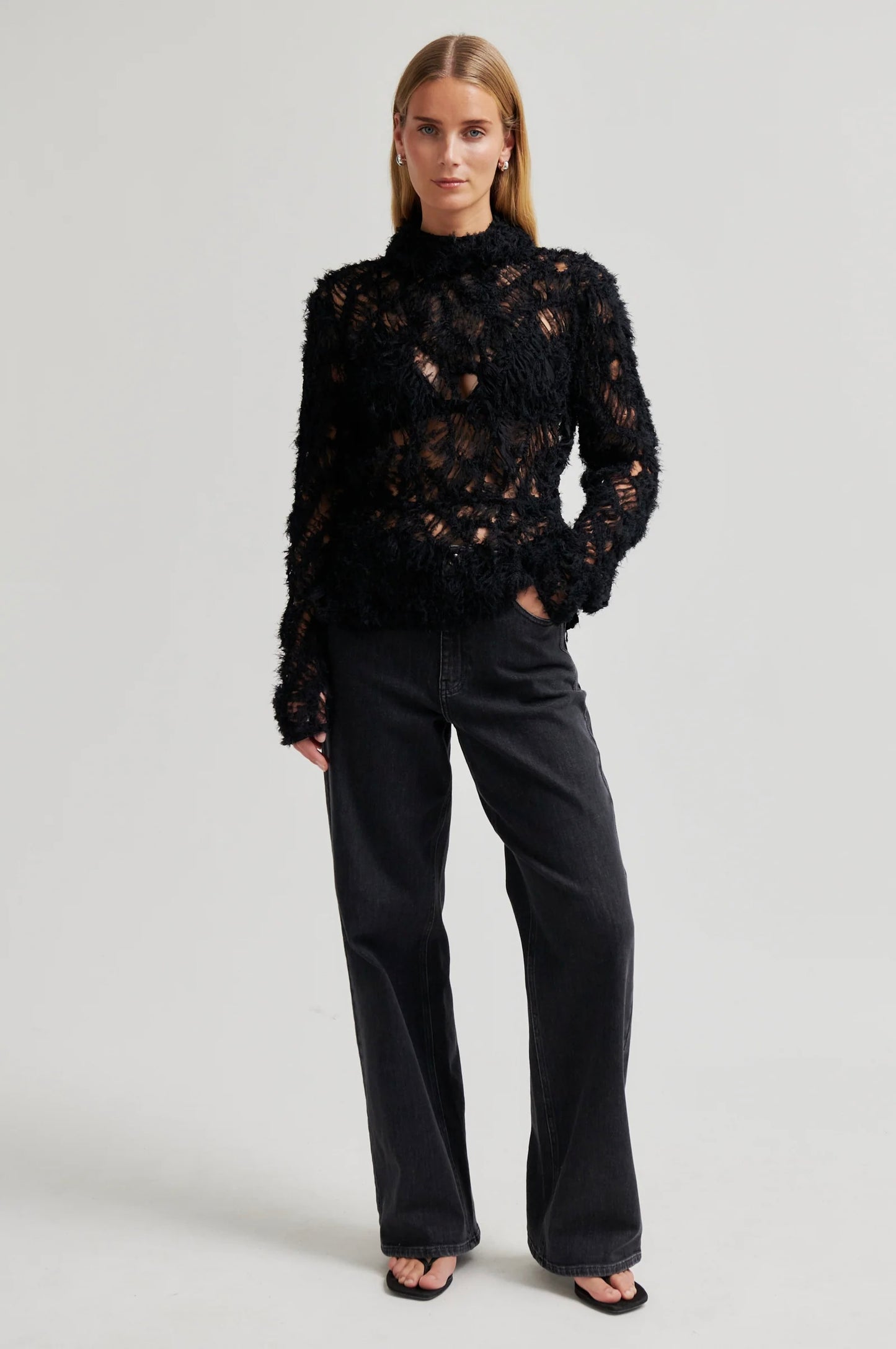 Transparente Bluse SIBELLE