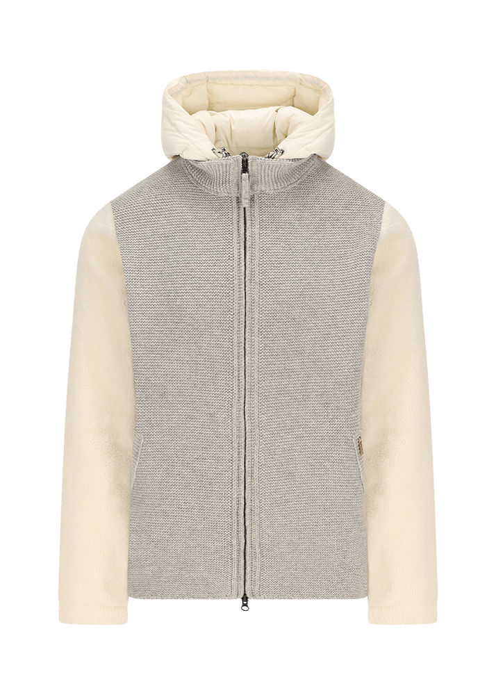 Strickjacke im Materialmix LUWALLACE