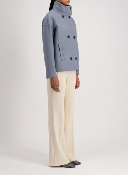 Wolljacke Women croped funnel jacket pressed wool