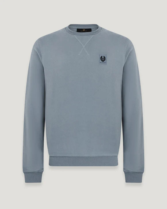 Sweatshirt Crew Neck ais Baumwollfleece