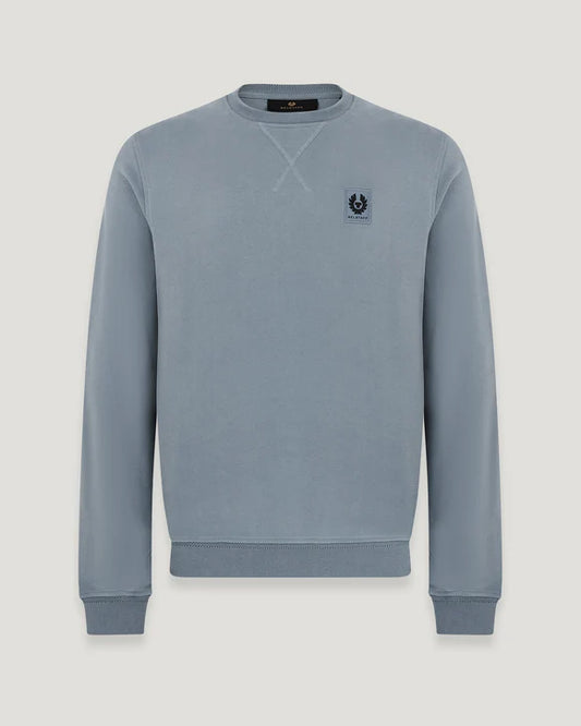 Sweatshirt Crew Neck ais Baumwollfleece