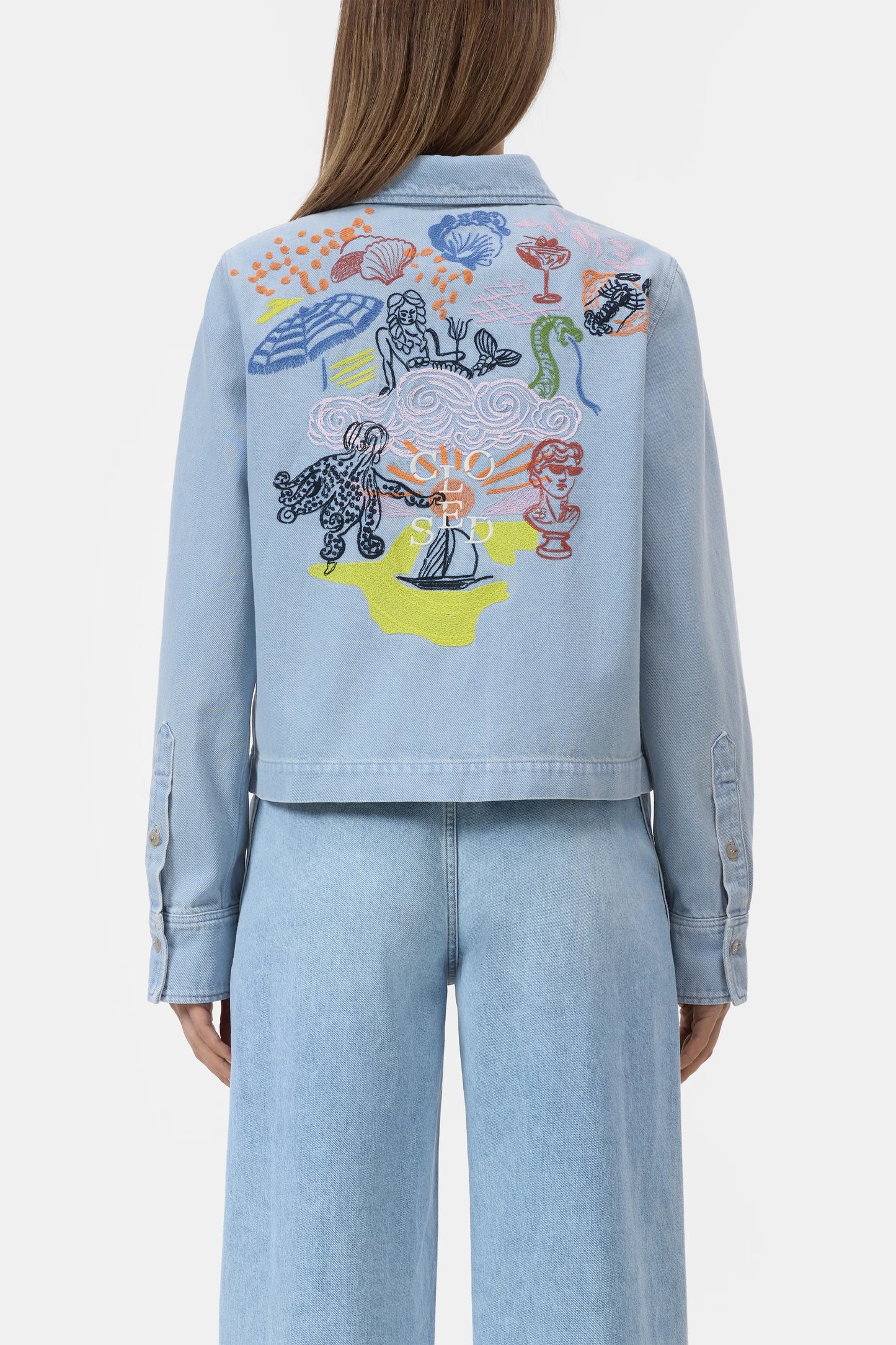 Jeansjacke Print