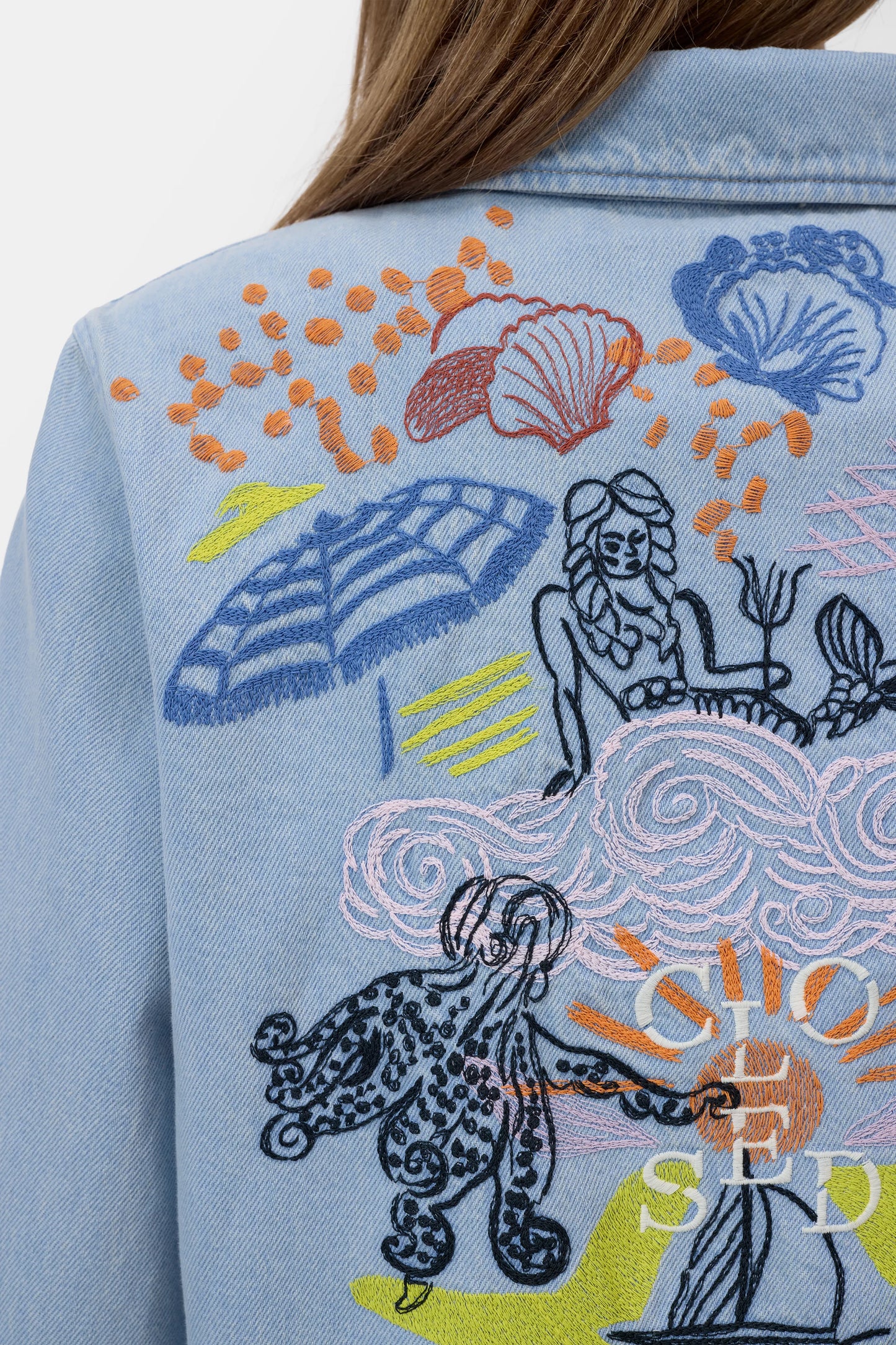 Jeansjacke Print