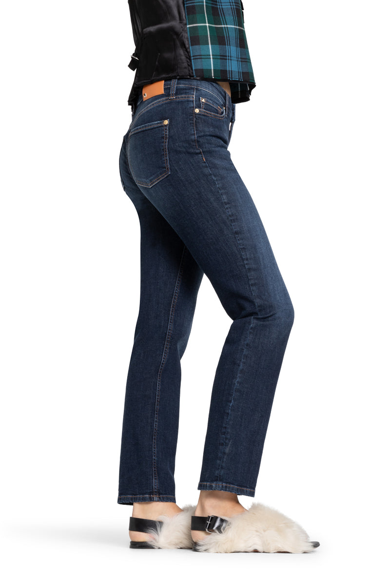 Slim-Fit Jeans PIPER LONG in Dark blue
