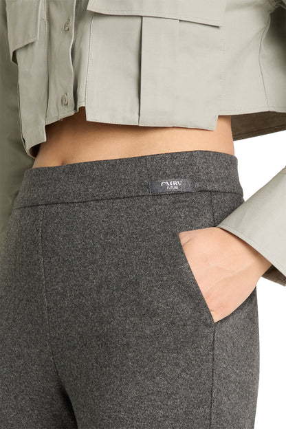 CAMBIO Ava Utility - Wide-Fit Hose im A-Shape in Charcoal Melange