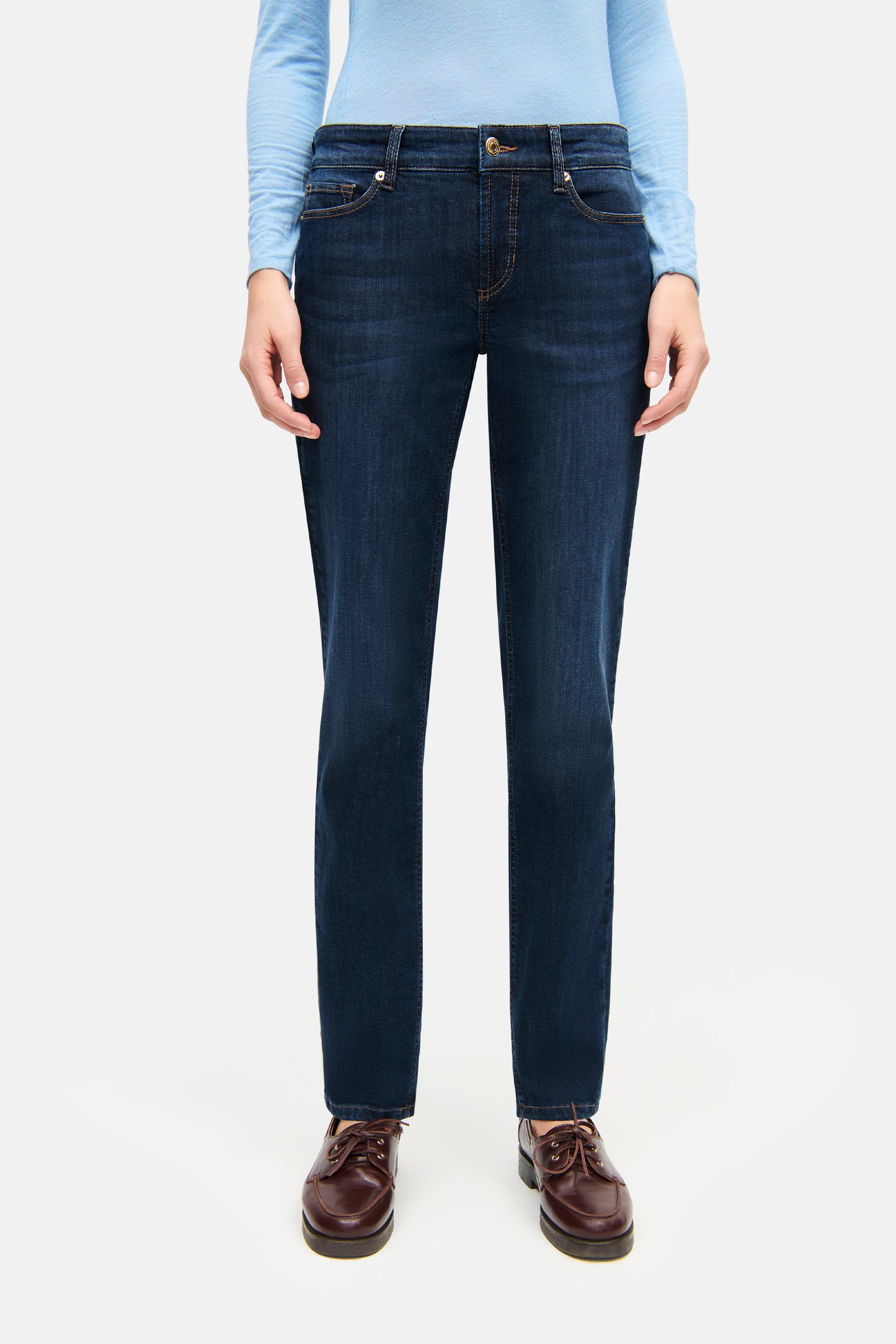 Slim-Fit Jeans PIPER LONG in Dark blue