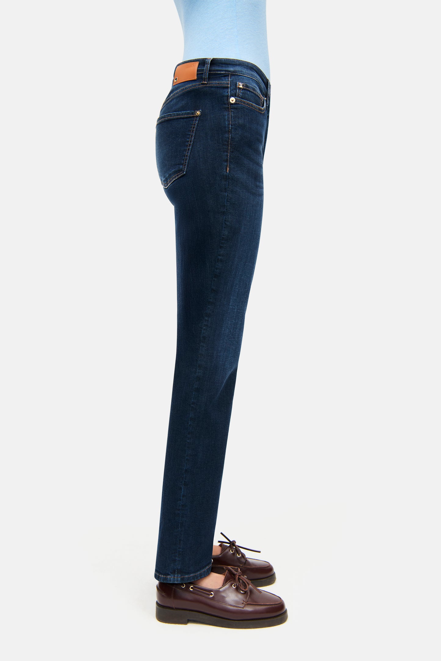Slim-Fit Jeans PIPER LONG in Dark blue