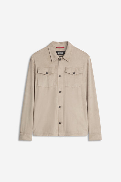 Overshirt in Wildleder-Optik