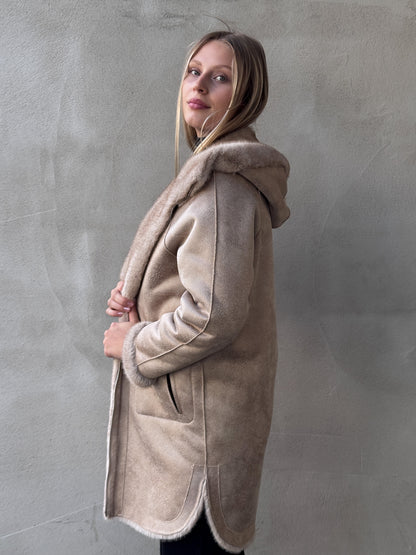 Fake Fur Wendemantel MINK