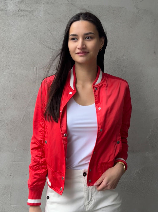 BLOUSON BOMBER scarlet red