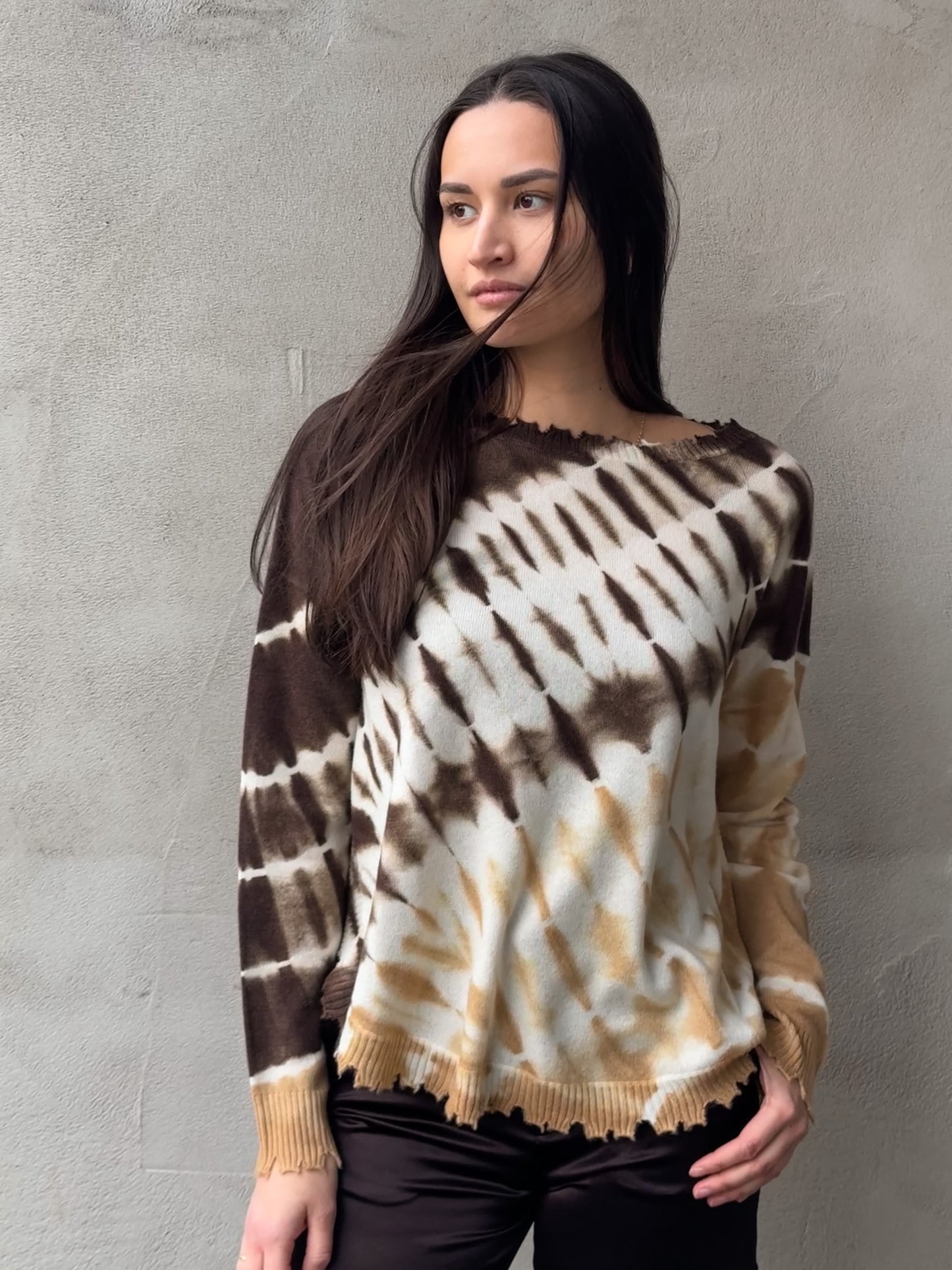 KUJTEN Pullover MELA STRIPE DYE