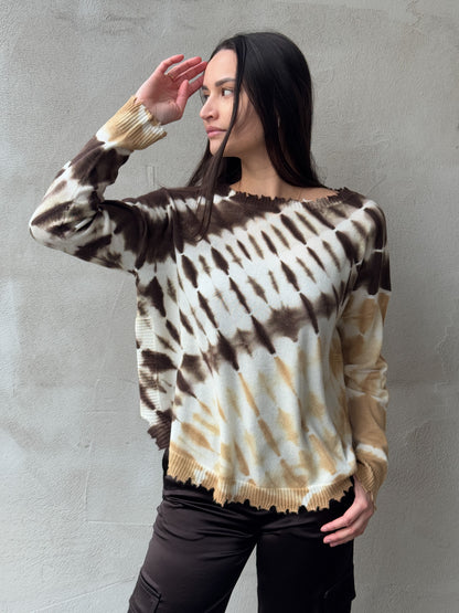 KUJTEN Pullover MELA STRIPE DYE