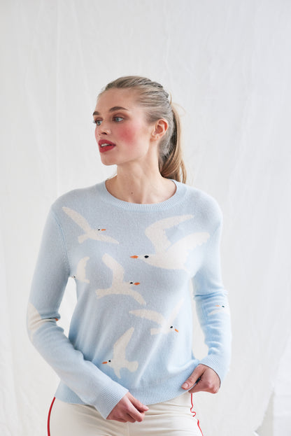 SEAGULL Crew Cashmere Pullover