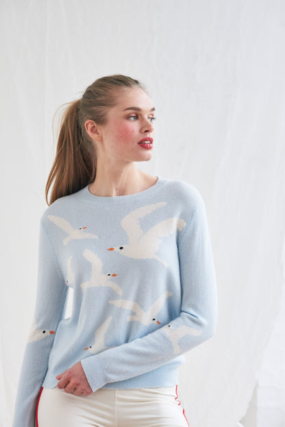 SEAGULL Crew Cashmere Pullover