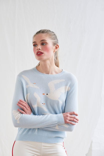 SEAGULL Crew Cashmere Pullover
