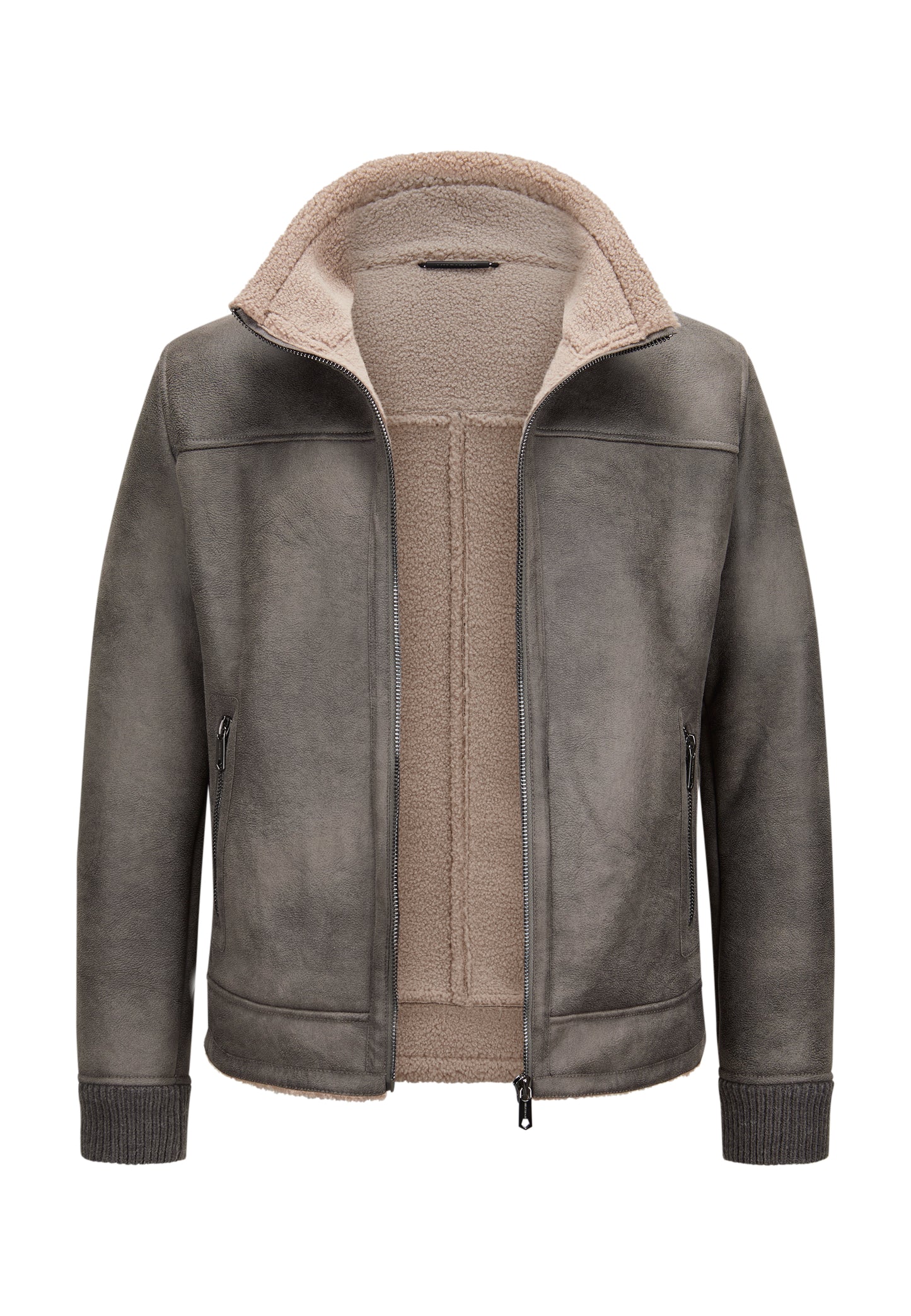 Webpelz-Jacke in Lammfelloptik MSRiano