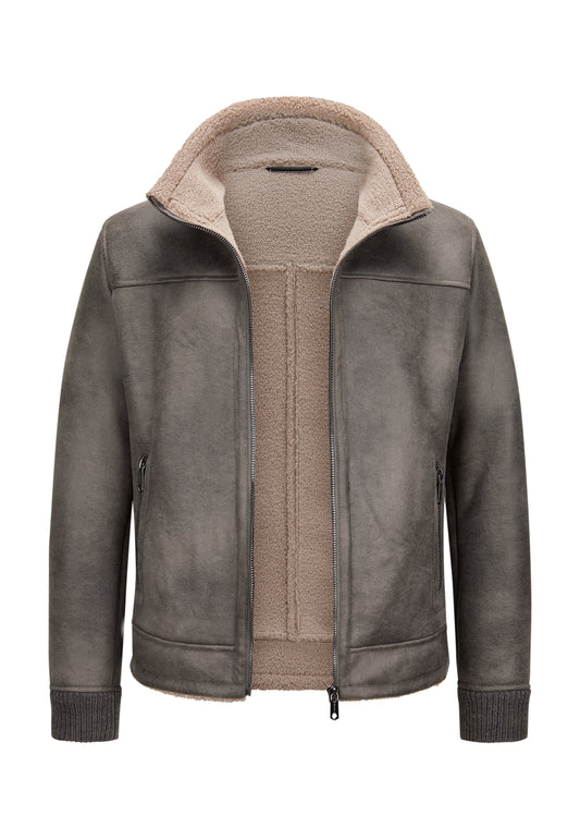 Webpelz-Jacke in Lammfelloptik MSRiano