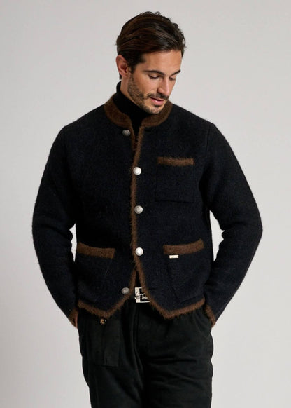 Walkjacke aus Alpaka-Wollmix LUANDREAS