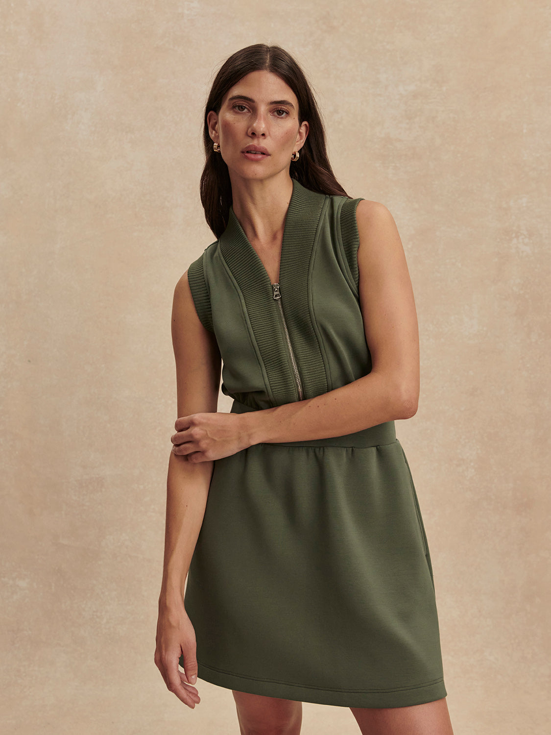 Polyanna Half Zip Dress