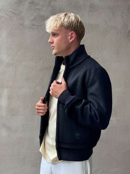 Wende Bomber-Jacke aus Wolle